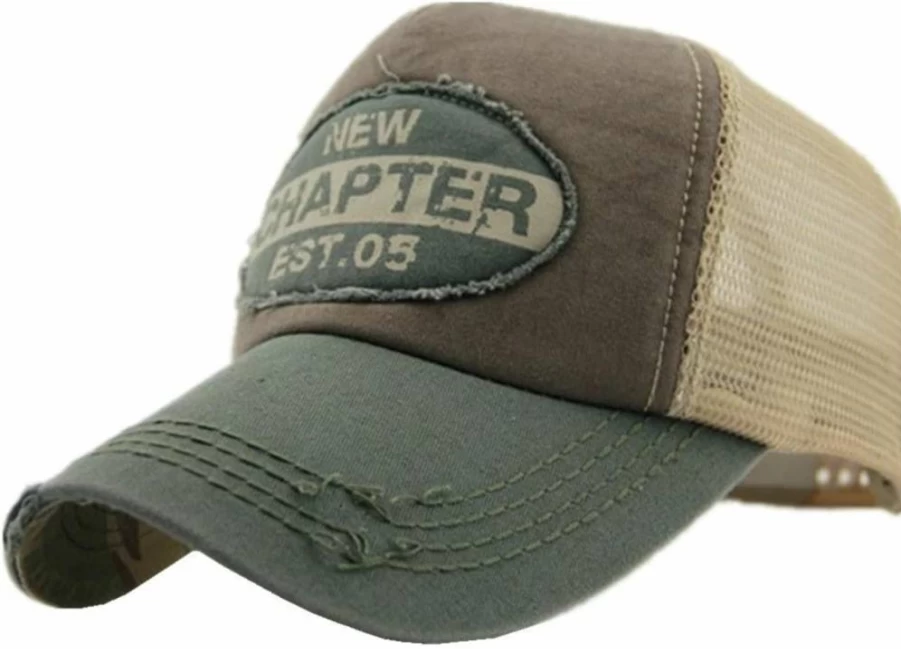 Home Prefer Vintage Baseball Cap for Men - Breathable Mesh Trucker Hat, Summer Outdoor Sport Adjustable Snapback